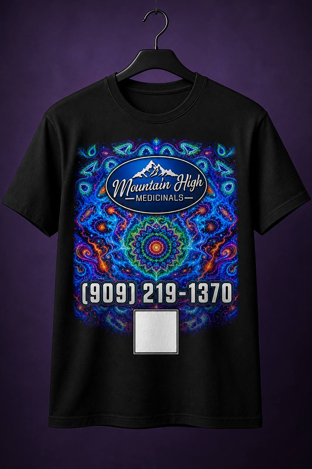 Mountain High lab t-shirt mockup — not for sale